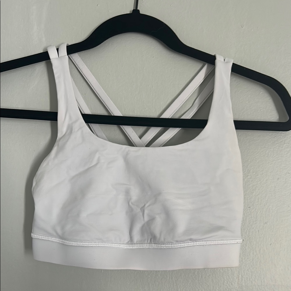 Lululemon white sports bra